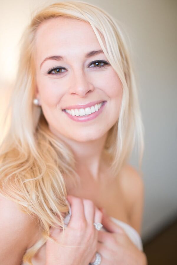 stunning blonde MILF bride
