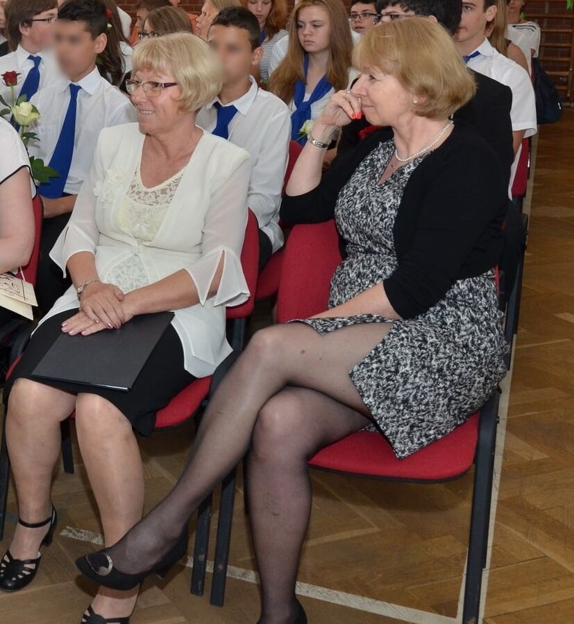 Graduation Day Pantyhosed Teachers