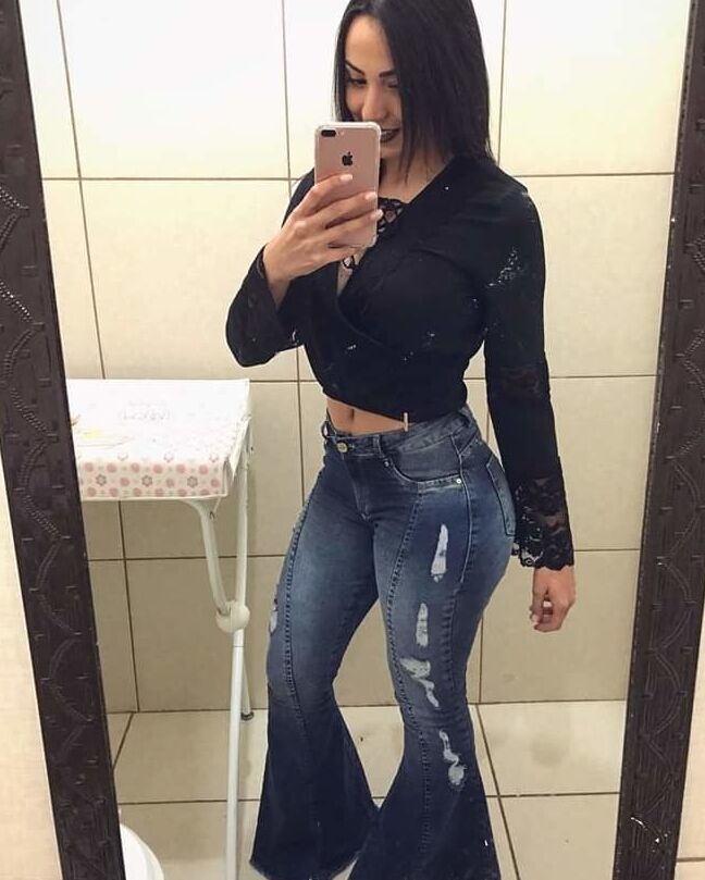 TOPS RABUDAS LINDAS calca jeans