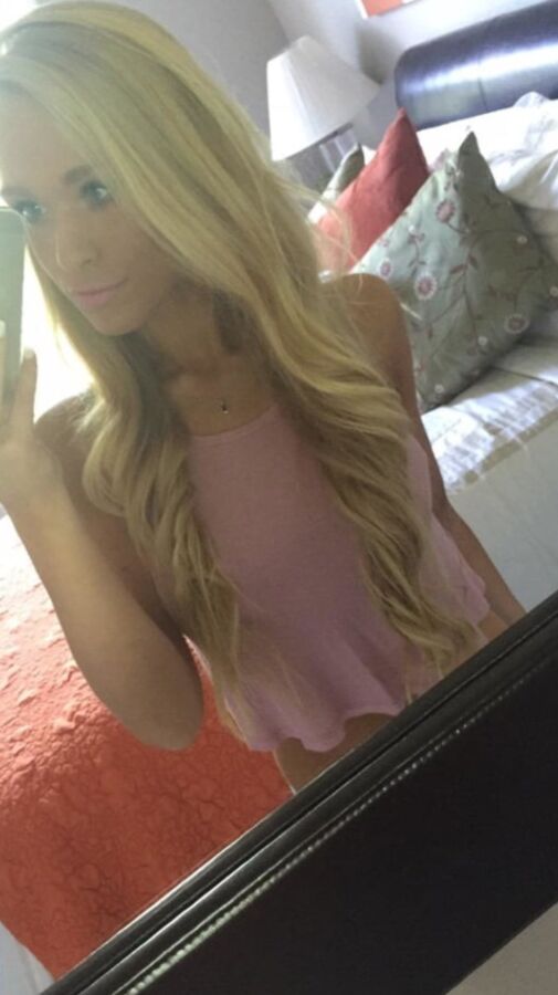 Sexy blonde selfies