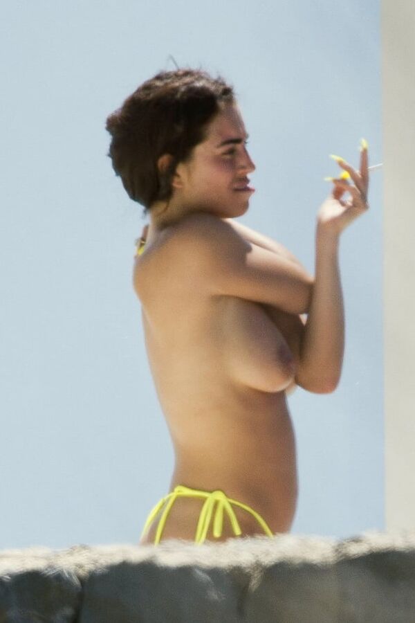 Katie Salmon topless Ibiza may