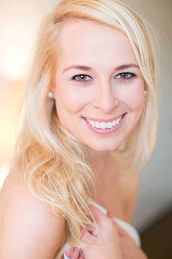 stunning blonde MILF bride