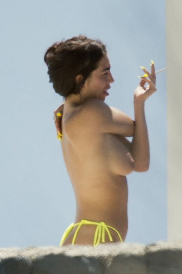 Katie Salmon topless Ibiza may