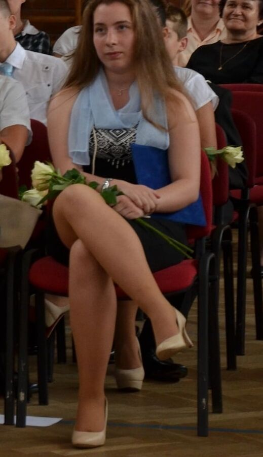 Graduation Day Pantyhosed Teachers