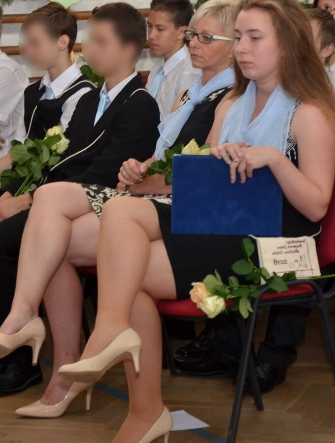 Graduation Day Pantyhosed Teachers