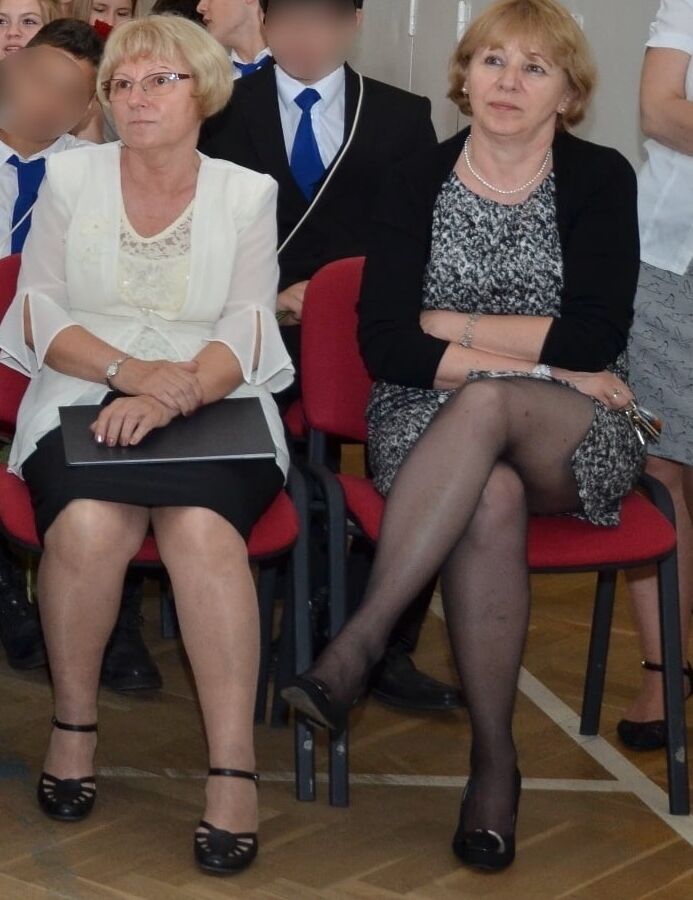 Graduation Day Pantyhosed Teachers