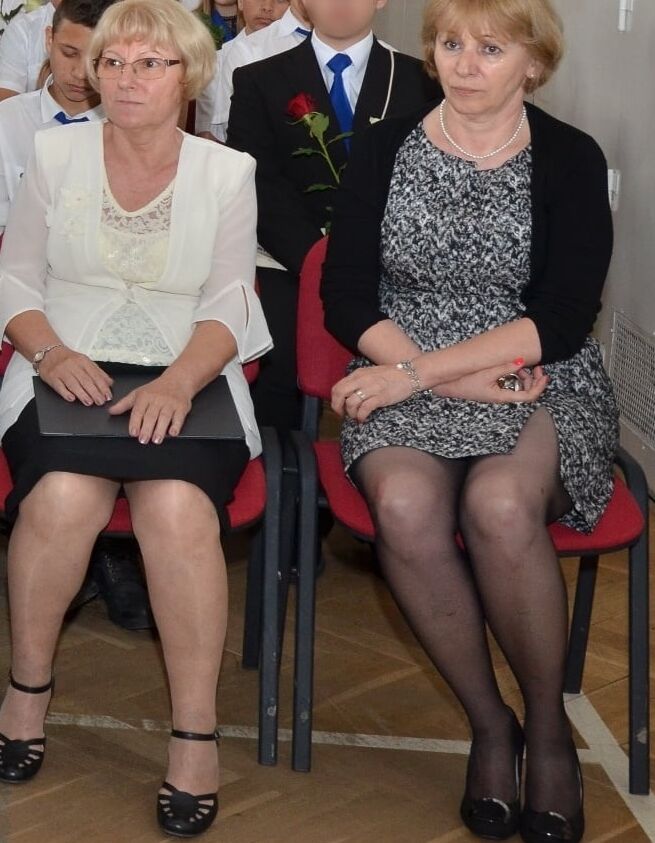 Graduation Day Pantyhosed Teachers