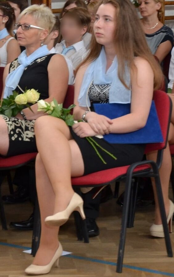 Graduation Day Pantyhosed Teachers