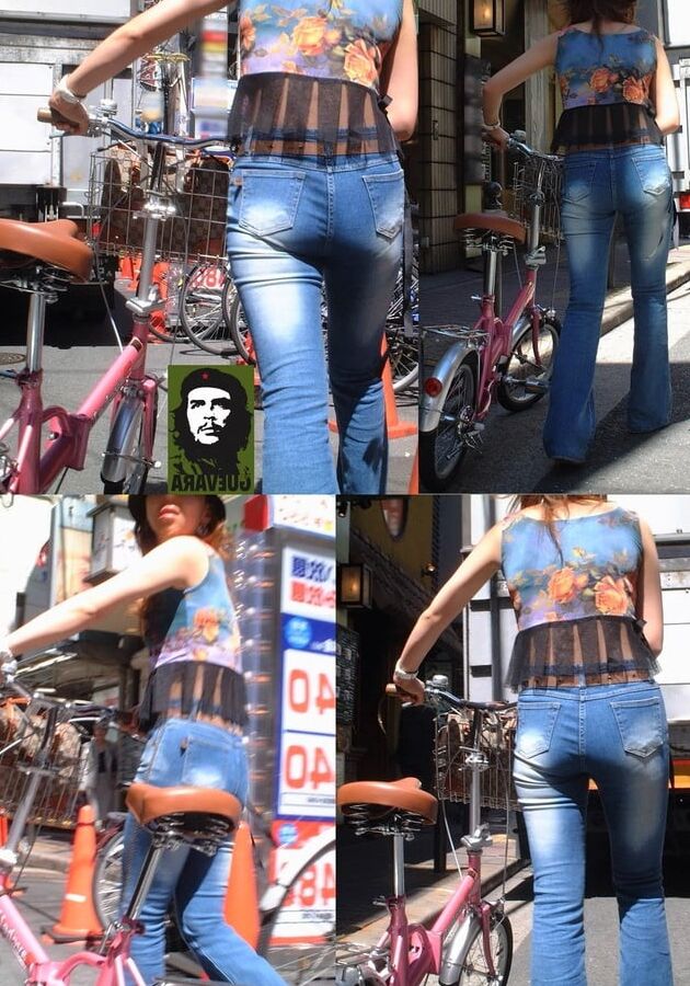 Voyeur: Sexy Asian jeans asses....