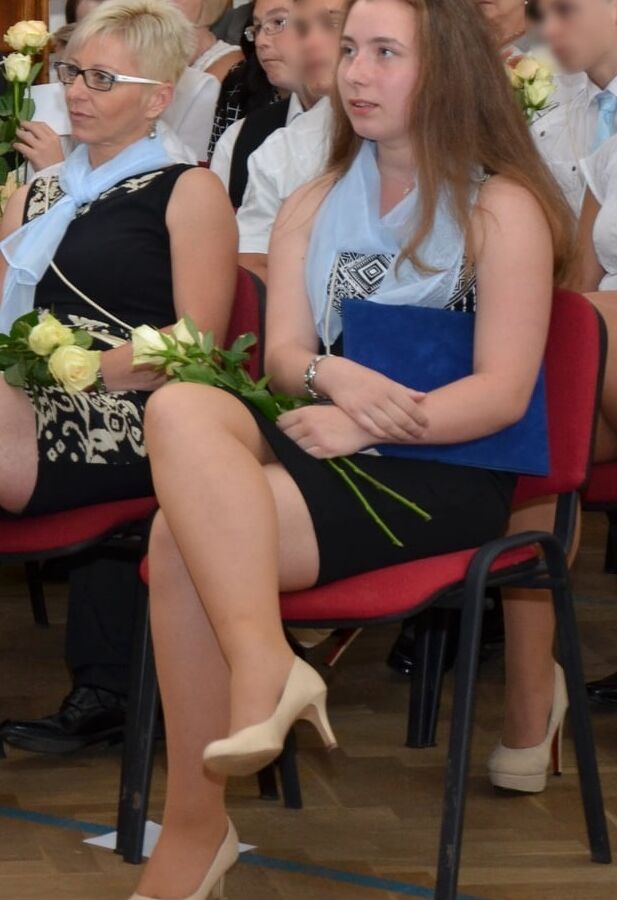 Graduation Day Pantyhosed Teachers