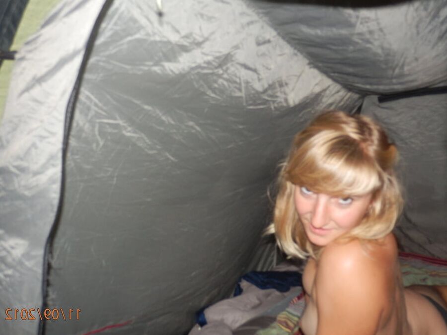 amateur in tent