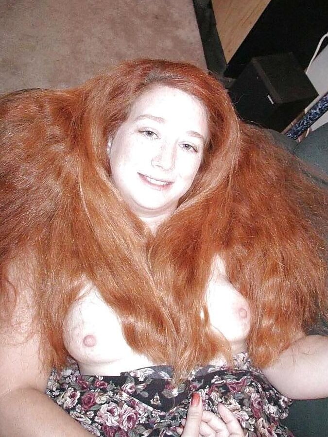 Nude Long Red Hair