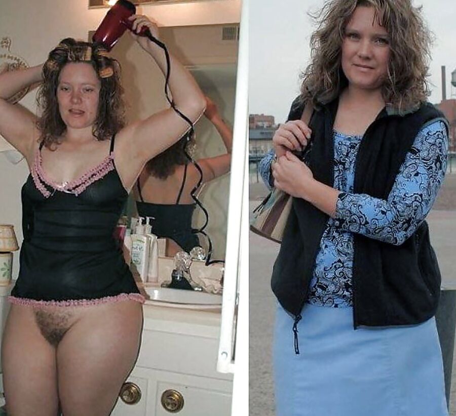 DRESSED - UNDRESSED AMATEUR MILFS