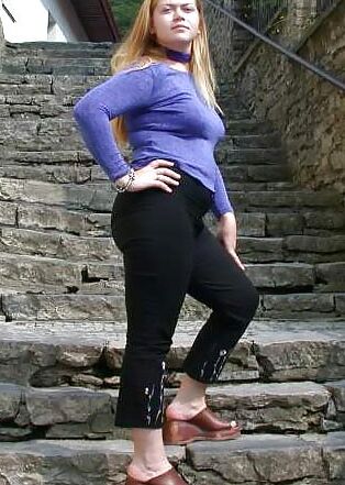 Sexy Blondine mit grossen Titten