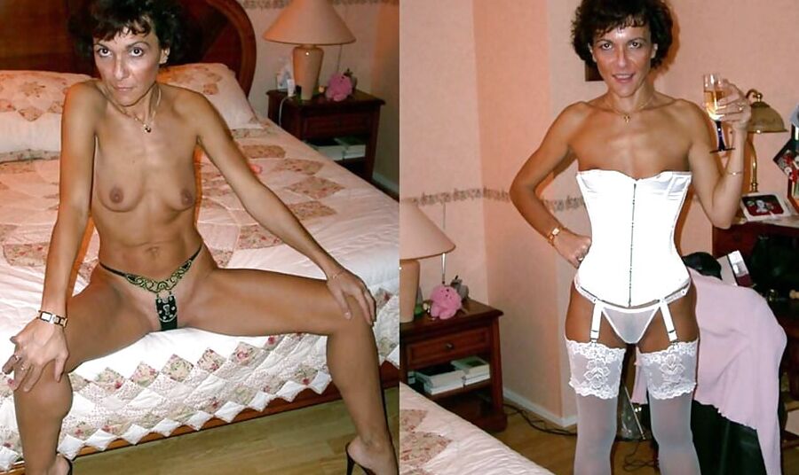 DRESSED - UNDRESSED AMATEUR MILFS