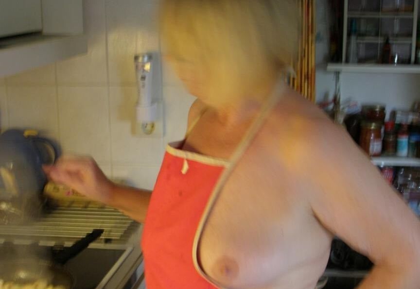 in the kitchen