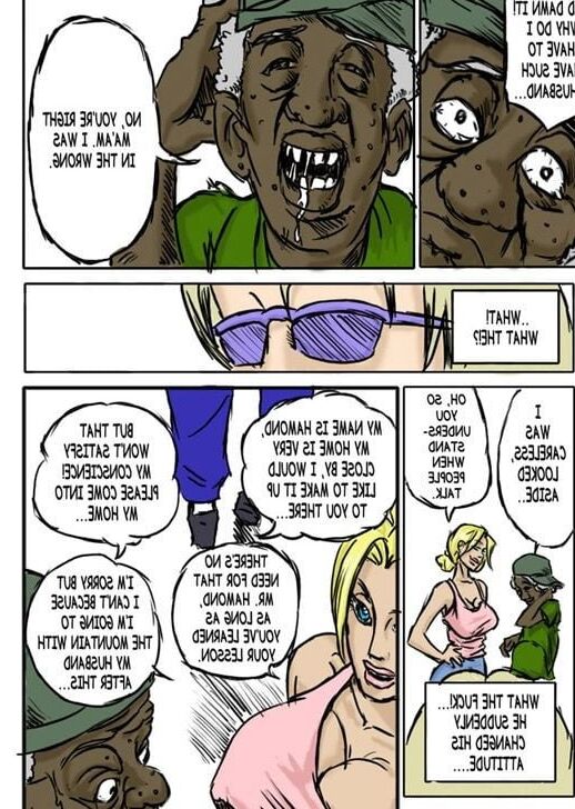 Old black geezer and young hot blonde