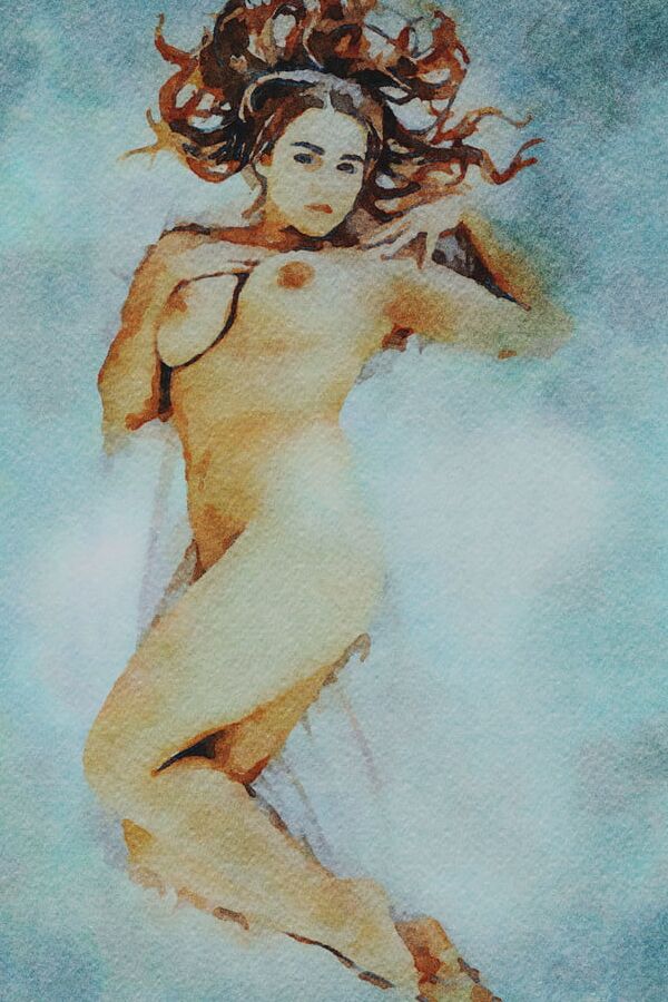 Erotic Digital Watercolor