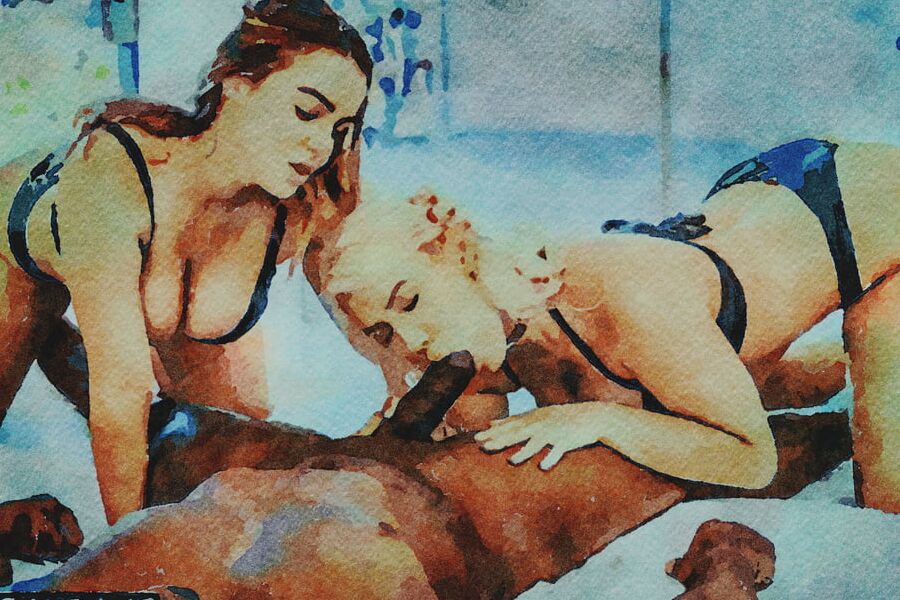 Erotic Digital Watercolor