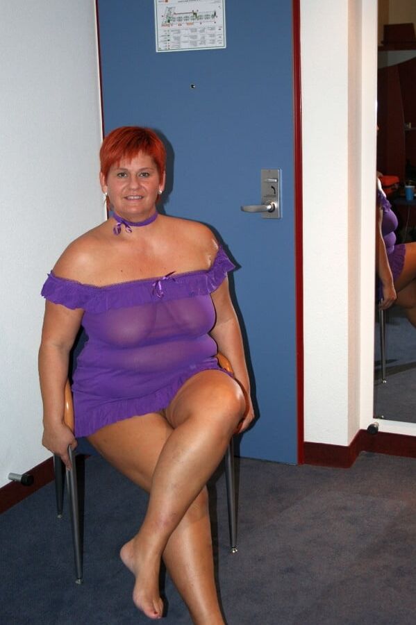 Posing in Purple ...