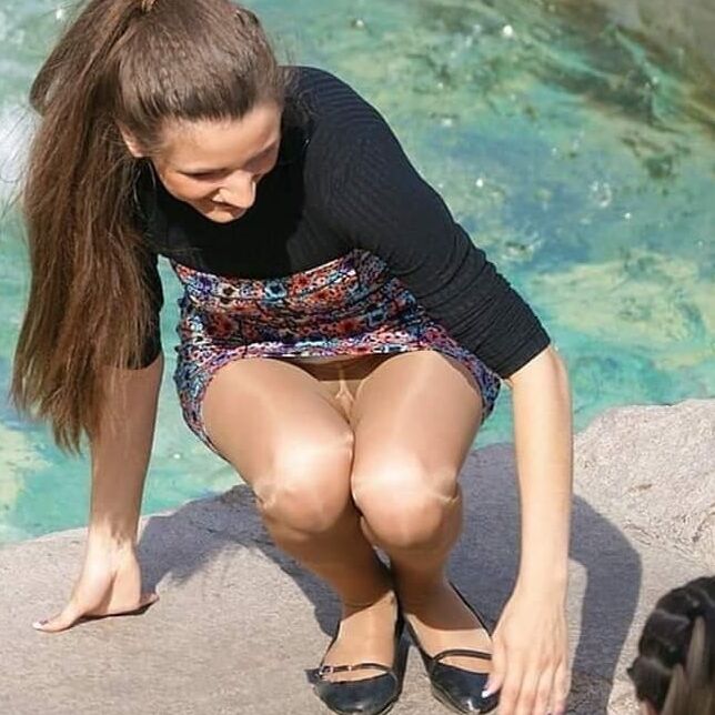 Upskirts pantyhose