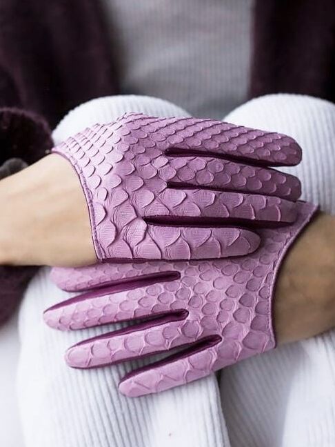 Different Coloured Leather Gloves - by Redbull