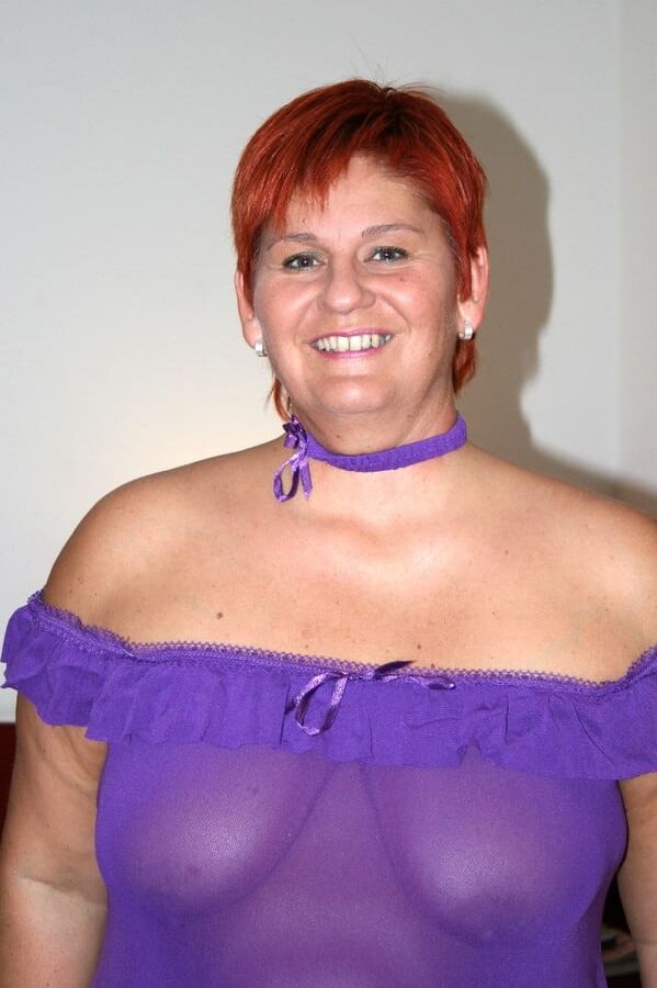 Posing in Purple ...
