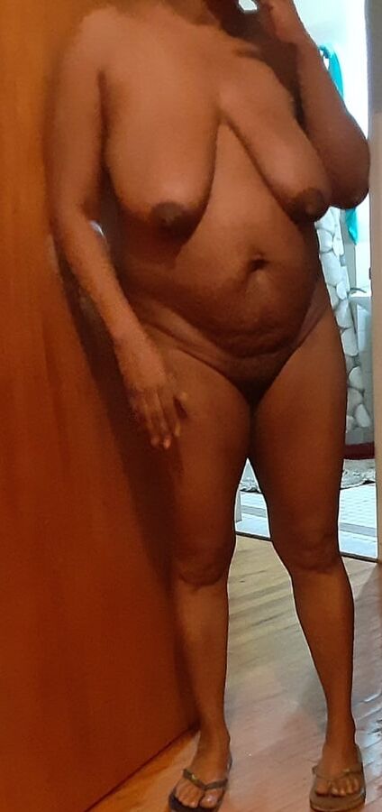 BLACK naked horny milf