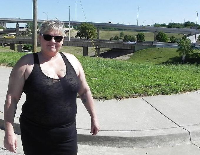 Older and hot (Outdoor braless)