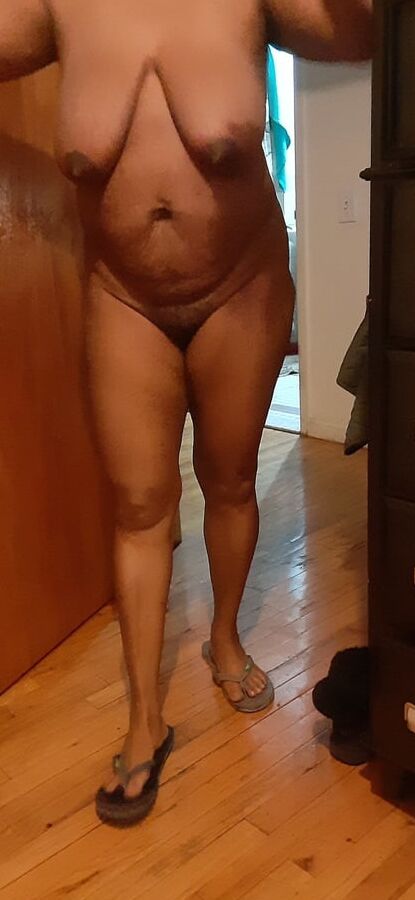 BLACK naked horny milf