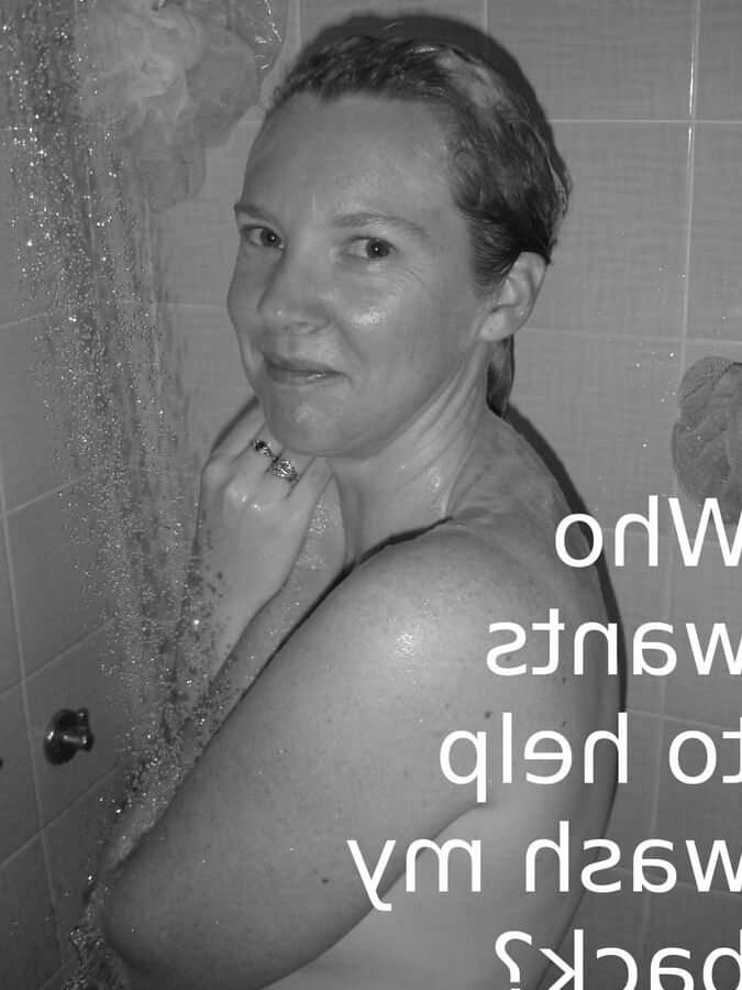Susan in the shower