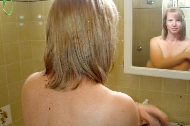 Susan in the shower