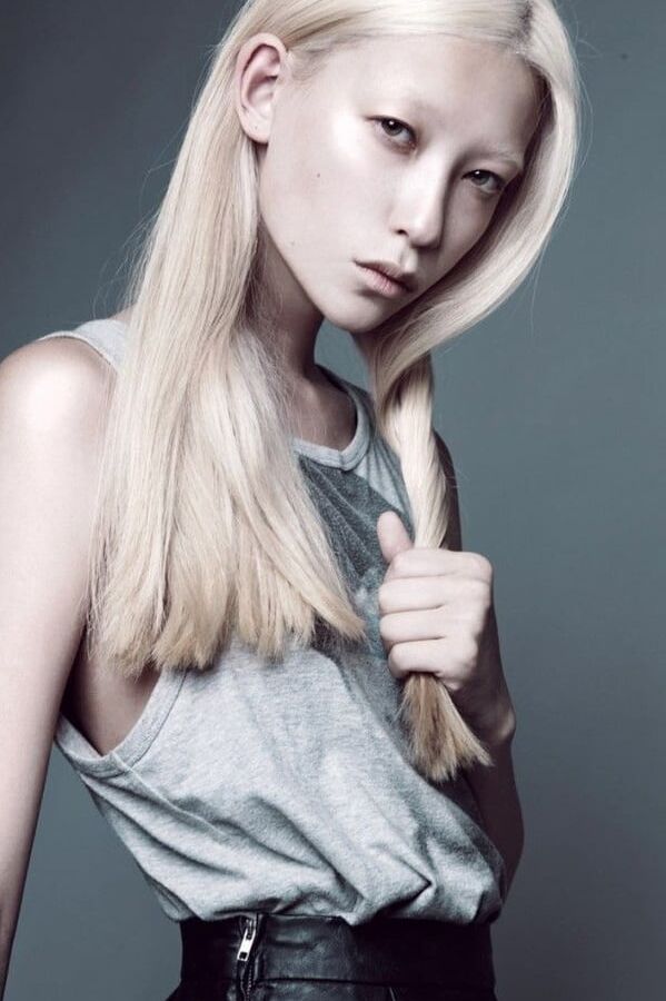 Asian With Blonde Hair