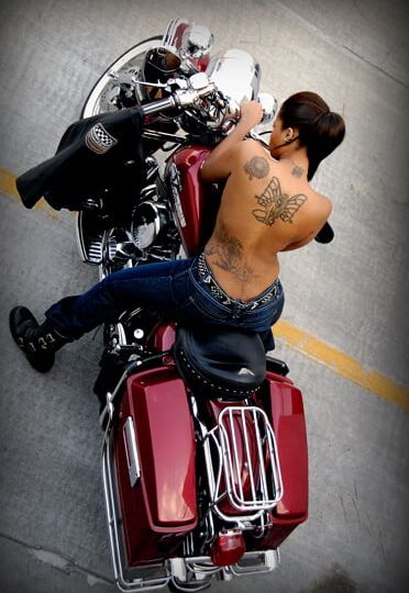 Biker Babes in Jeans