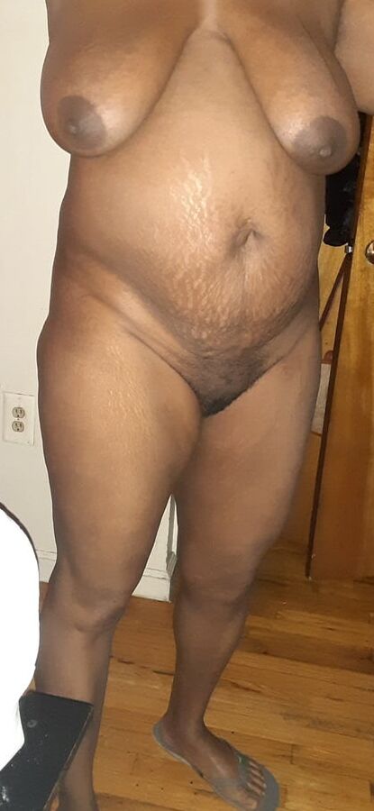 BLACK naked horny milf