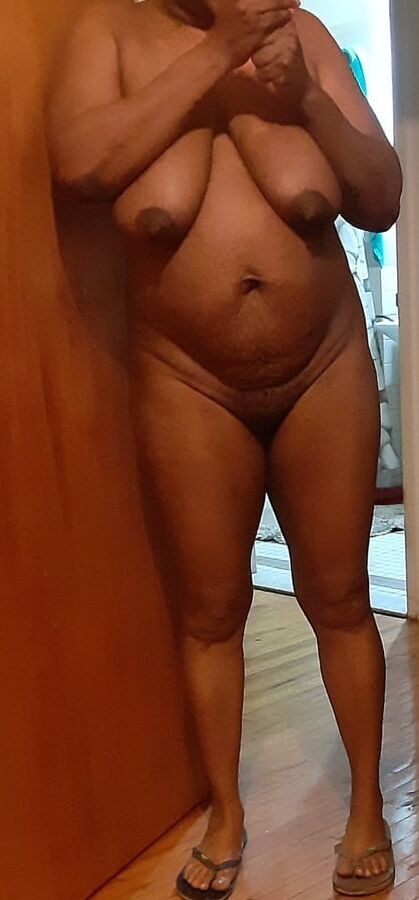 BLACK naked horny milf