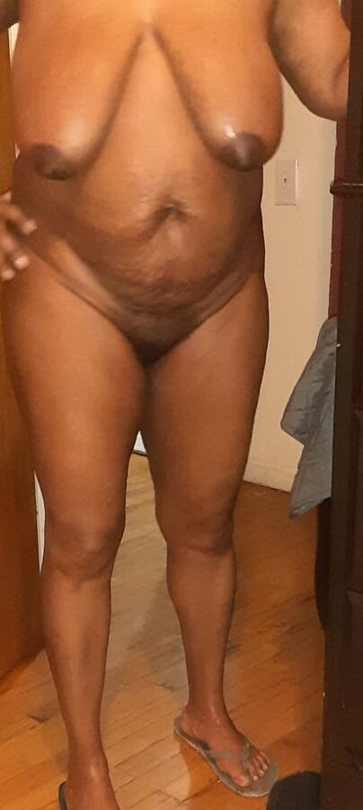 BLACK naked horny milf