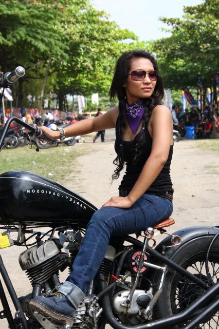 Biker Babes in Jeans