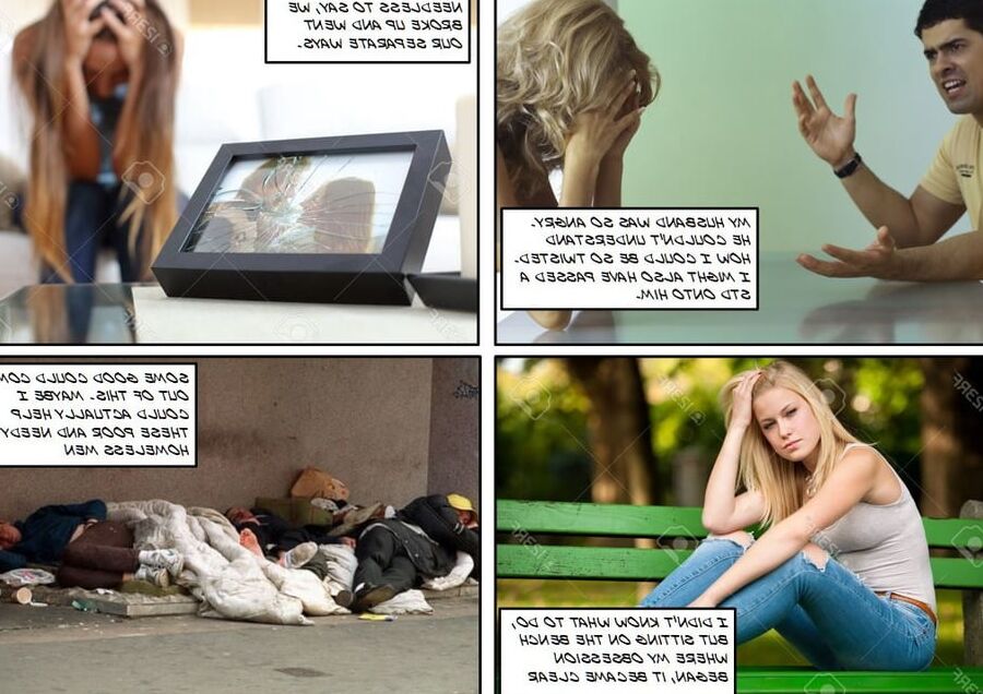 Wife obsessed with homeless vagrant