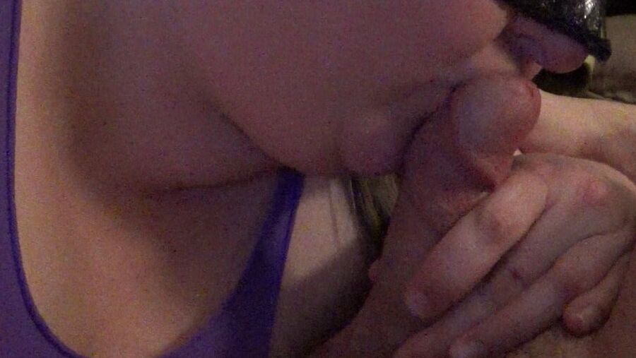 Bbw wife small cock blowjob tease