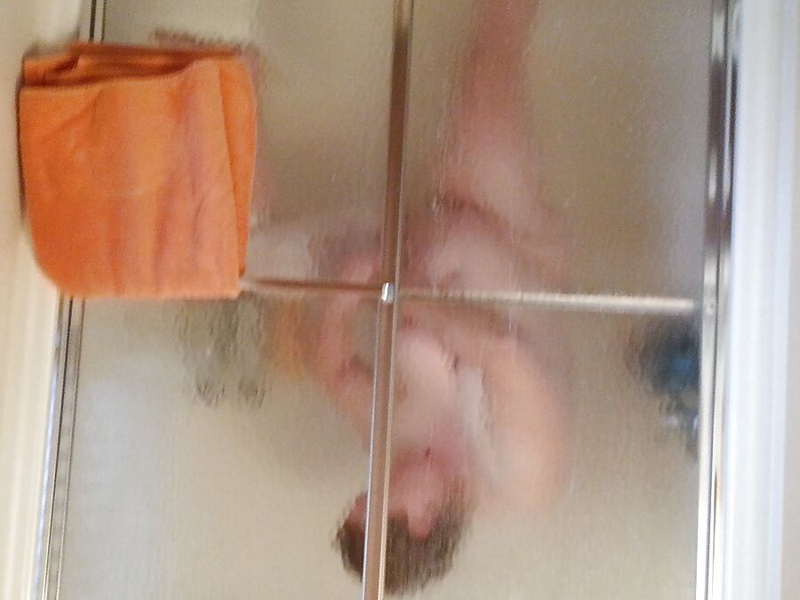 BBW wife after shower