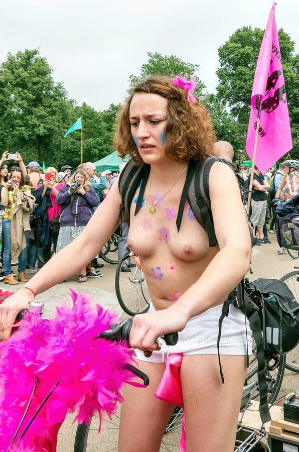 World Naked Bike Ride Marshal various rides &amp; years (wnbr)