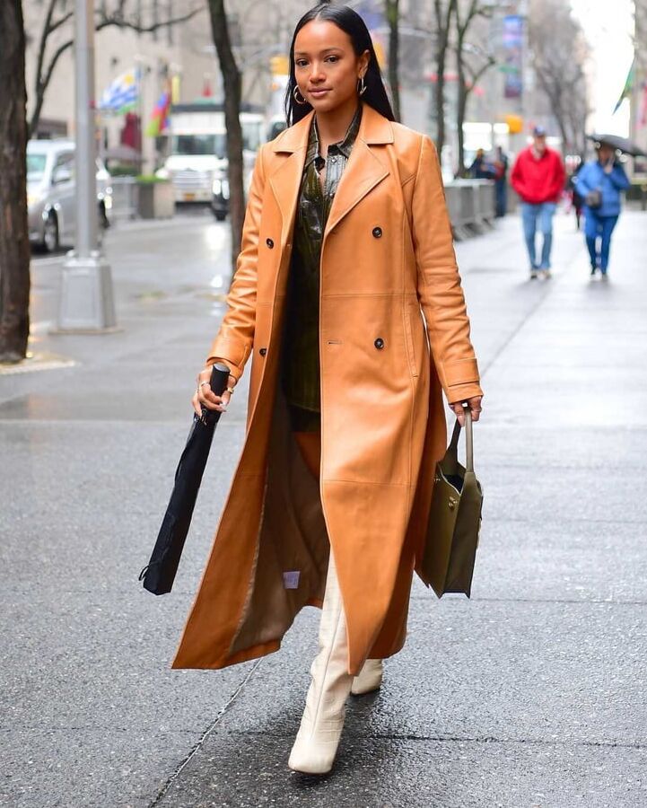 Female Celebrity Boots &amp; Leather - Karrueche Tientrese Tran