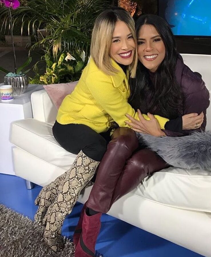 Female Celebrity Boots &amp; Leather - Karla Martinez