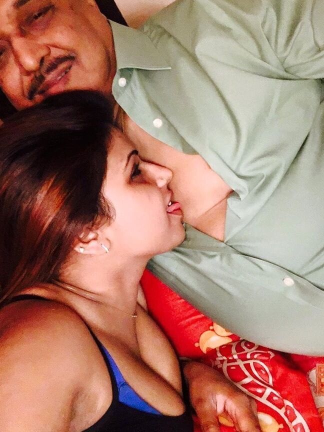 hot desi employee with old boss