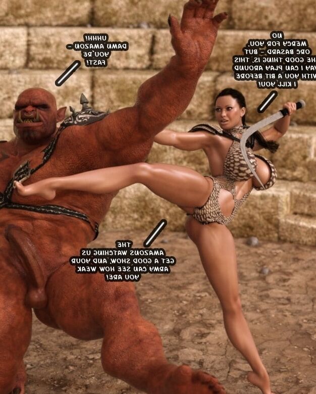 A   Amazon vs Orc
