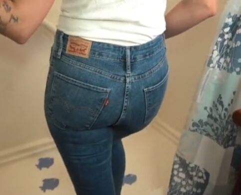 Wet Levis jeans