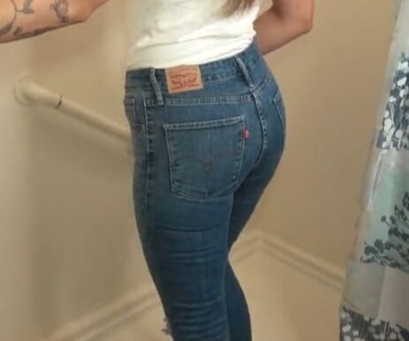 Wet Levis jeans