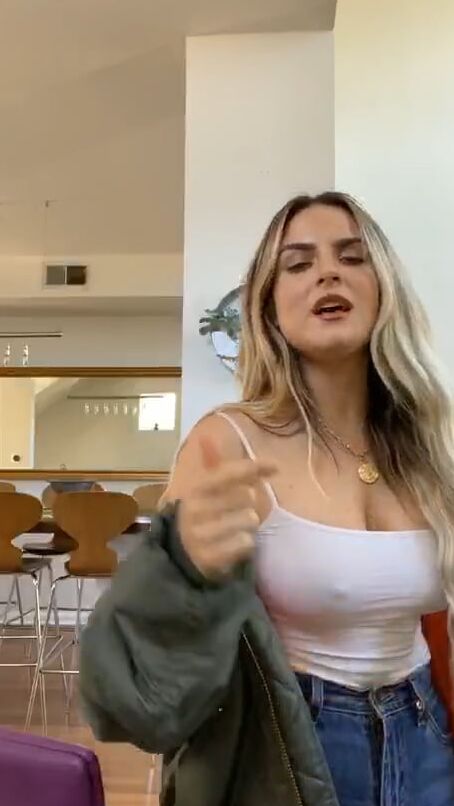 JoJo Levesque See Through Top