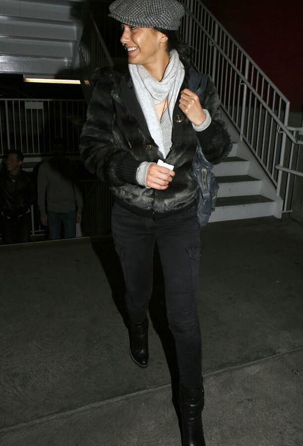 Female Celebrity Boots &amp; Leather - Emmanuelle Ch